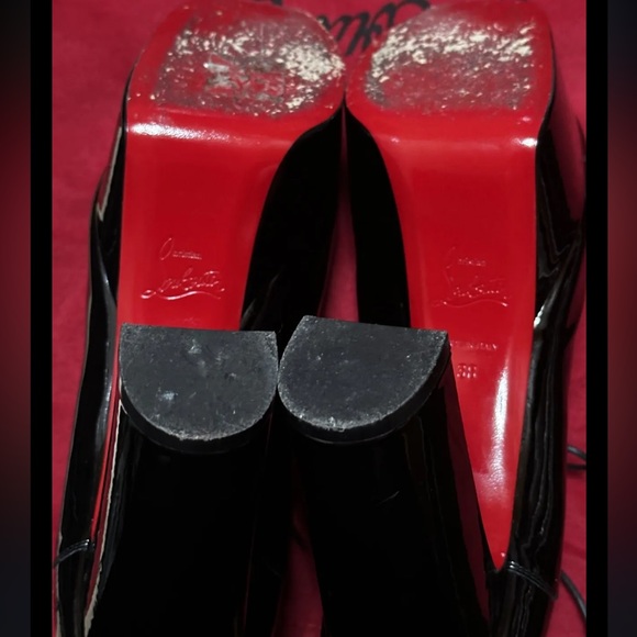 Pre Owned Christian Louboution Platform Heels Size 38 - Picture 8 of 12